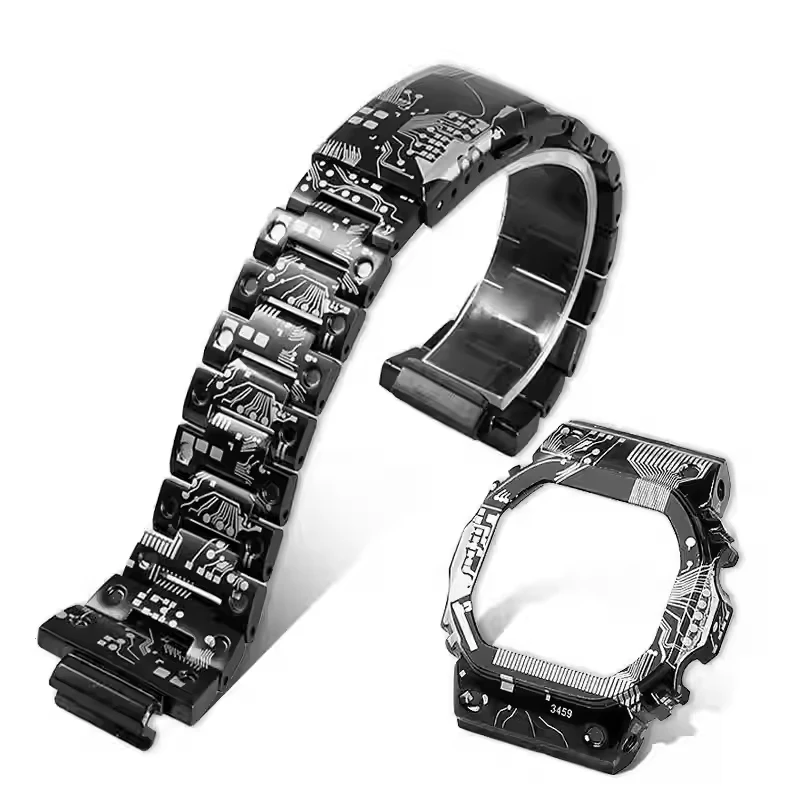 Плата управления для часов Casio DW5600 GWM5610 с корпусом из цельной стали и ремешком, модификация корпуса часов с инструментами для ремонта.
Плата управления для часов Casio DW5600 GWM5610 с корпусом из цельной стали и ремешком, модификация корпуса часов с инструментами для ремонта.