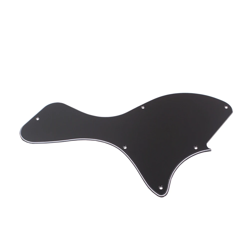 3 Ply Electric Guitar Pickguard Black For Diy Repair Protection Bass Scratch Plate Celluloid Instrument Parts