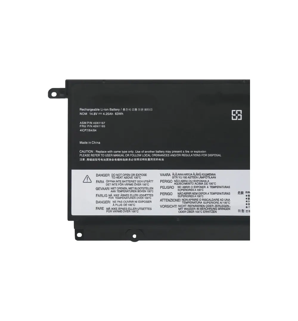 14.8V 63Wh 45N1167 Laptop Battery For Lenovo ThinkPad S5 S5-S531 S530 S540 Series 45N1166 45N1164 45N1165 4ICP7/64/8
14.8V 63Wh 45N1167 Laptop Battery For Lenovo ThinkPad S5 S5-S531 S530 S540 Series 45N1166 45N1164 45N1165 4ICP7/64/8