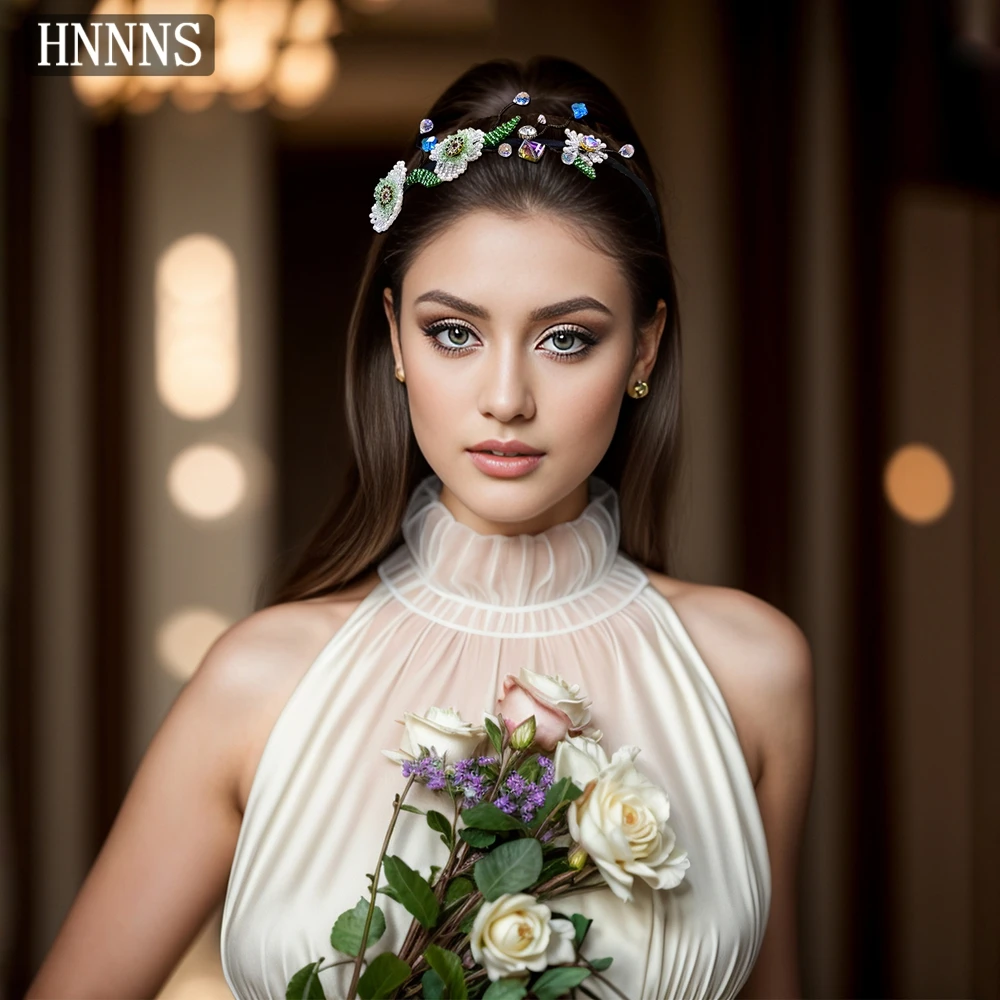 HNNNS Crystal Flower Leaf Headband for Women Sweet Bridal Hair Hoop Fashion Floral Charm HairBand Versatile Hair Accessories A69
HNNNS Crystal Flower Leaf Headband for Women Sweet Bridal Hair Hoop Fashion Floral Charm HairBand Versatile Hair Accessories A69
