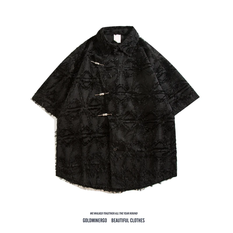 New Chinese Sle Fringed ort Sve irt ex Summer Trendy High-End Feeling Metal Bule Design Coat Youth Faion
New Chinese Sle Fringed ort Sve irt ex Summer Trendy High-End Feeling Metal Bule Design Coat Youth Faion