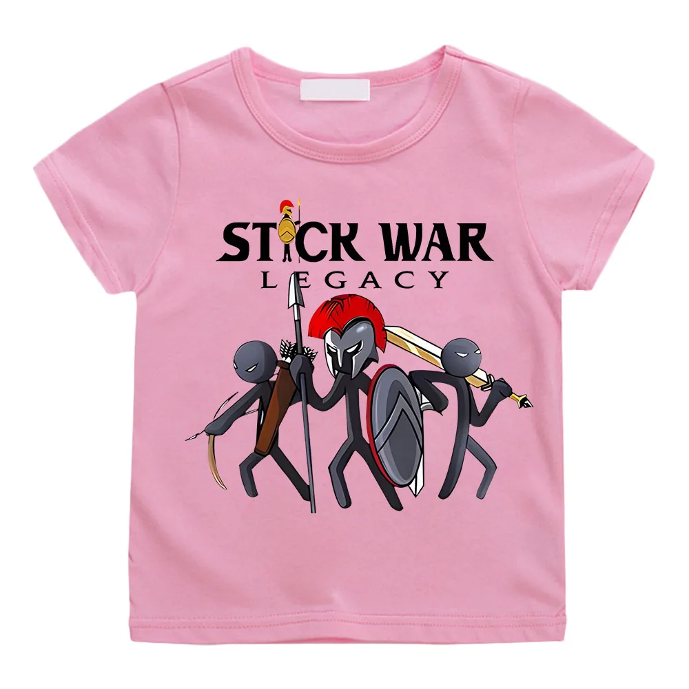 Hot Game Stick War Cartoon Graphic T-shirt Kids Baby Girls Cartoon Short Sleeve Clothes Boys Streetwear Soft Camisetas Tee-shirt
Hot Game Stick War Cartoon Graphic T-shirt Kids Baby Girls Cartoon Short Sleeve Clothes Boys Streetwear Soft Camisetas Tee-shirt
