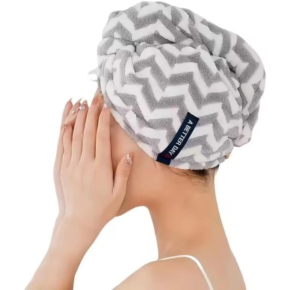 Thicken Hair Towel Wrap - Super Soft, Fast Drying Turbans for Long, Thick, Curly Hair - Anti Frizz Wrap with Elastic Strap (Gray)
Thicken Hair Towel Wrap - Super Soft, Fast Drying Turbans for Long, Thick, Curly Hair - Anti Frizz Wrap with Elastic Strap (Gray)