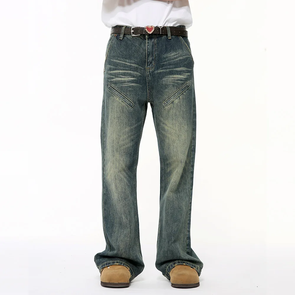 SYUHGFA New Summer Male Jeans Vintage Washing Straight Denim Pants Casual Wide Leg Buttom Loose Korean Style Streetwear 2024
SYUHGFA New Summer Male Jeans Vintage Washing Straight Denim Pants Casual Wide Leg Buttom Loose Korean Style Streetwear 2024