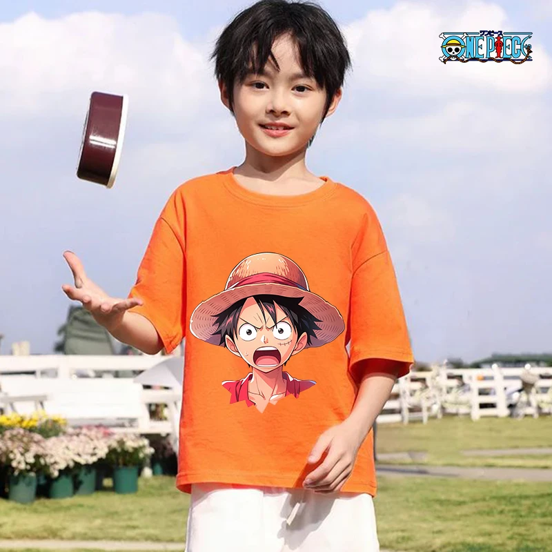 One Piece Children T-shirt Summer Clothes Luffy Cartoon Anime Figures Short Sleeve Cotton Casual Loose Tee Top Kid Clothing Gift
One Piece Children T-shirt Summer Clothes Luffy Cartoon Anime Figures Short Sleeve Cotton Casual Loose Tee Top Kid Clothing Gift