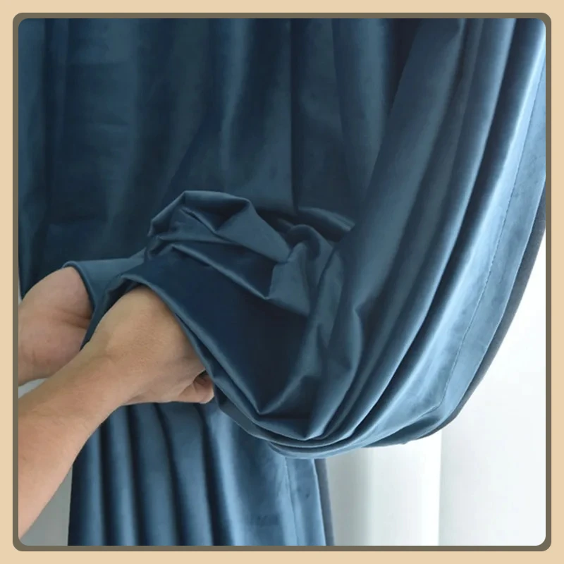 Luxury Nordic Modern Minimalist Chinese Style Thickened Velvet Cotton Velvet Dutch Velvet Dark Green Blue Curtains Blackout
Luxury Nordic Modern Minimalist Chinese Style Thickened Velvet Cotton Velvet Dutch Velvet Dark Green Blue Curtains Blackout