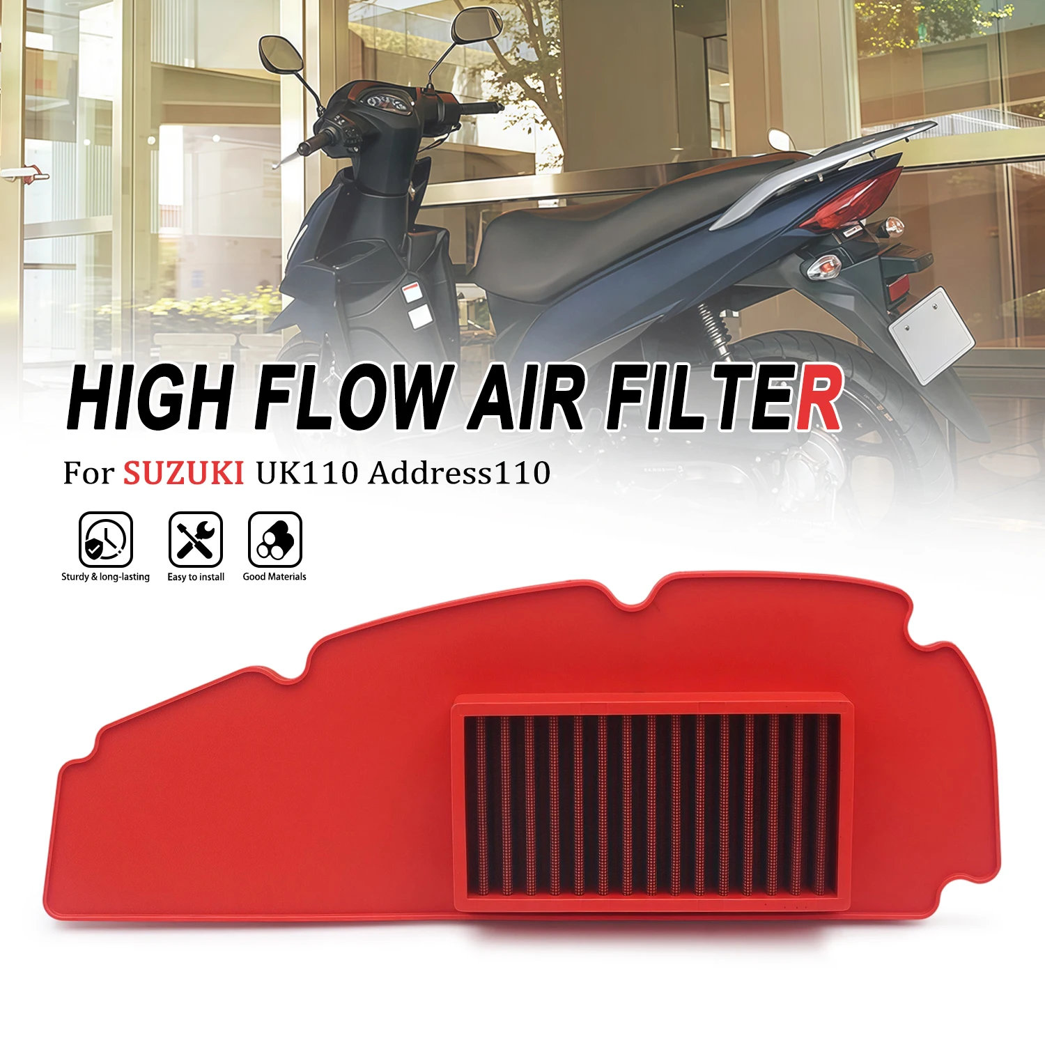 Engine Air Cleaner For SUZUKI UK110 Address110 2015 2016 2017 2018 2019 2020 2021 Air Filter Motorcycle Parts
Engine Air Cleaner For SUZUKI UK110 Address110 2015 2016 2017 2018 2019 2020 2021 Air Filter Motorcycle Parts
