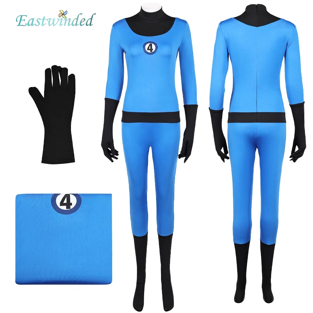 Susan Storm Cosplay Blue Jumpsuit Gloves Costume 2025 Movie 4 Pieces Fantastic Roleplay Women Bodysuit Halloween Carnival Party
Susan Storm Cosplay Blue Jumpsuit Gloves Costume 2025 Movie 4 Pieces Fantastic Roleplay Women Bodysuit Halloween Carnival Party