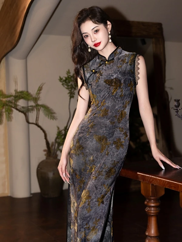 Ele Long Svel Young Sle Qipao Dr Women's High Elastici Improved Version Breathable Floral Print Gown
Ele Long Svel Young Sle Qipao Dr Women's High Elastici Improved Version Breathable Floral Print Gown