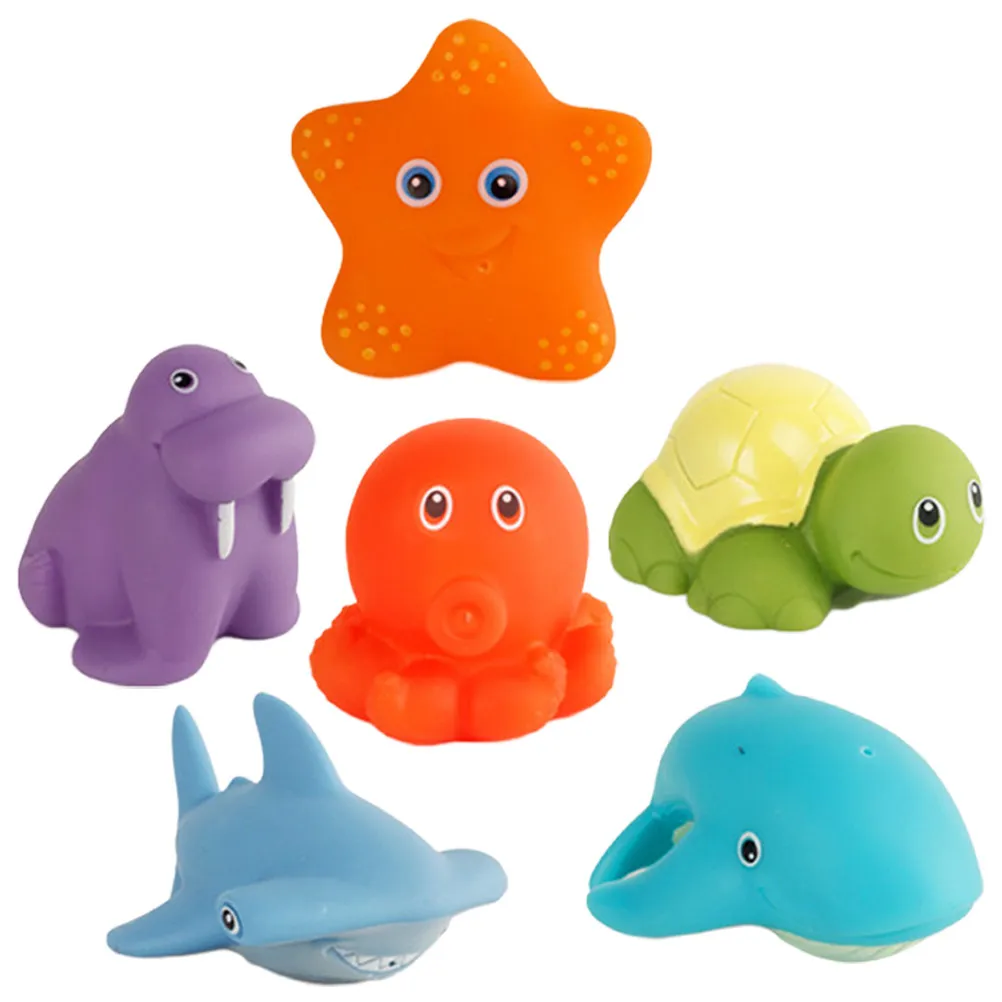 6Pcs Spray Color Changing Bath Cartoon Animal Bathing Set Infant Baby Shower Squeaker Fun Water Play Accessories
6Pcs Spray Color Changing Bath Cartoon Animal Bathing Set Infant Baby Shower Squeaker Fun Water Play Accessories