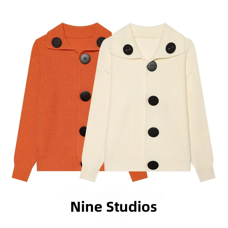 Nine Zar Women's Loose Casual Knitted Long Sleeve Open Cardigan Pure Color Lapel Design Comfortable Winter Fashion Top
Nine Zar Women's Loose Casual Knitted Long Sleeve Open Cardigan Pure Color Lapel Design Comfortable Winter Fashion Top