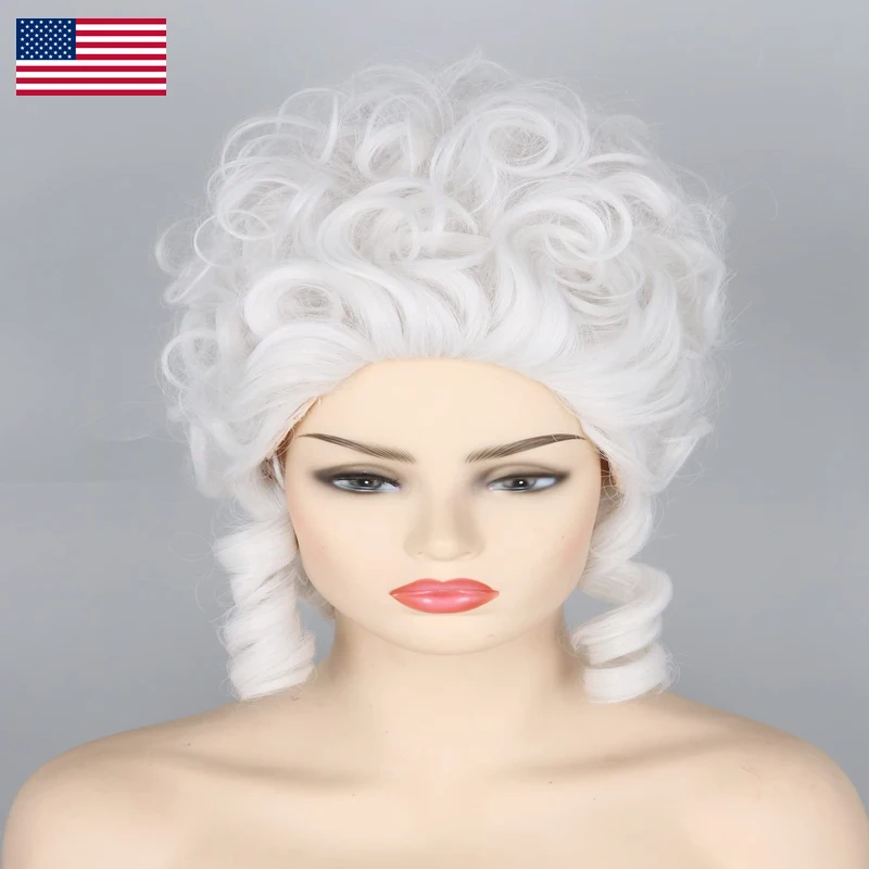 Topcosplay Halloween Costume Party Wigs For Women Girls White Powdered Wig
Topcosplay Halloween Costume Party Wigs For Women Girls White Powdered Wig