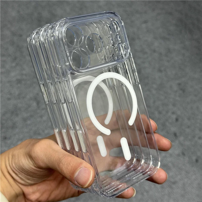 Magnetic Wireless Charger For Magsafe Transparent Case for iPhone 17Pro 17 17Pro Max Touch Camera Button Lens Protection Cover
Magnetic Wireless Charger For Magsafe Transparent Case for iPhone 17Pro 17 17Pro Max Touch Camera Button Lens Protection Cover