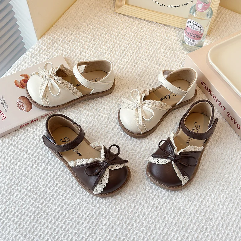 French Girl Shoe 2025 Summer Lace Edge Girl Sandals Bow Princess Shoe Fashion Women Shoe Allmatch Leather Shoes Casual Kid Shoes
French Girl Shoe 2025 Summer Lace Edge Girl Sandals Bow Princess Shoe Fashion Women Shoe Allmatch Leather Shoes Casual Kid Shoes