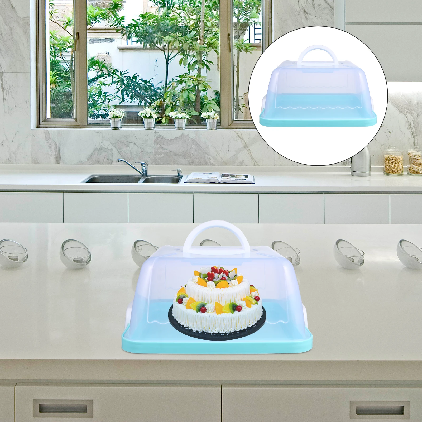 1pc Plastic Cake Box 8 Inch Hand-held Portable Containers with Lid for Travel Reusable Food Preservation Cake Storage Box
1pc Plastic Cake Box 8 Inch Hand-held Portable Containers with Lid for Travel Reusable Food Preservation Cake Storage Box