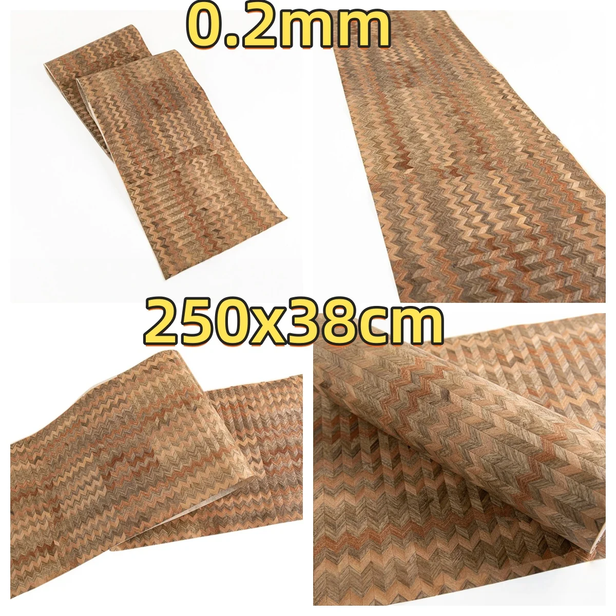 Natural Tooth Grain Tiger Wood Veneer, 0.2mm Thick, Size 250x38cm, Suitable For Album Cover Decoration And Marquetry.
Natural Tooth Grain Tiger Wood Veneer, 0.2mm Thick, Size 250x38cm, Suitable For Album Cover Decoration And Marquetry.