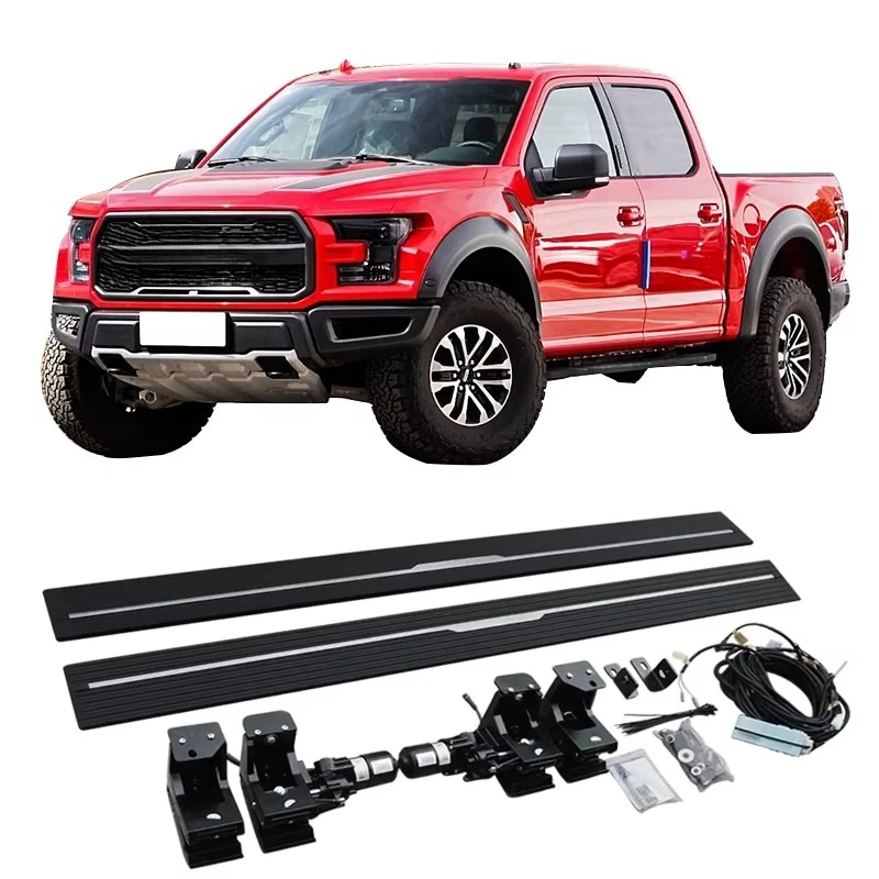 Электрические боковые ступеньки высшего качества, автоматическая электрическая подножка из алюминиевого сплава для Raptor F150 2015-2020
Электрические боковые ступеньки высшего качества, автоматическая электрическая подножка из алюминиевого сплава для Raptor F150 2015-2020