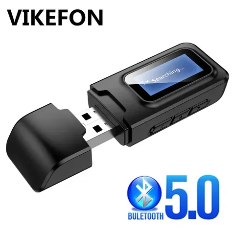 Wireless Audio Adapter Bluetooth Dongle USB Bluetooth 5.0 Receiver Transmitter LCD Display 3.5 3.5mm AUX Jack for PC TV Car Kit
Wireless Audio Adapter Bluetooth Dongle USB Bluetooth 5.0 Receiver Transmitter LCD Display 3.5 3.5mm AUX Jack for PC TV Car Kit