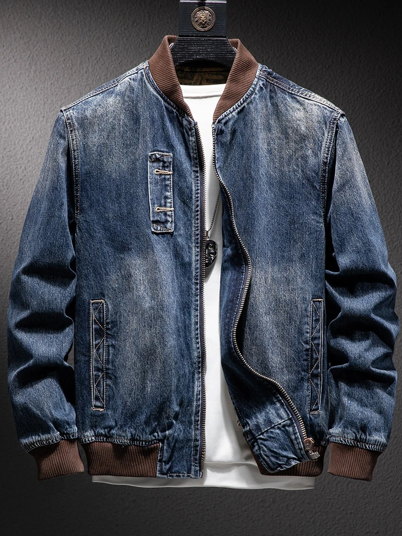 High-End Retro Stand Collar Men's Denim Jacket Trendy Brand Spring Autumn New Style Motorcycle Jacket Handsome Jeans Clothes
High-End Retro Stand Collar Men's Denim Jacket Trendy Brand Spring Autumn New Style Motorcycle Jacket Handsome Jeans Clothes