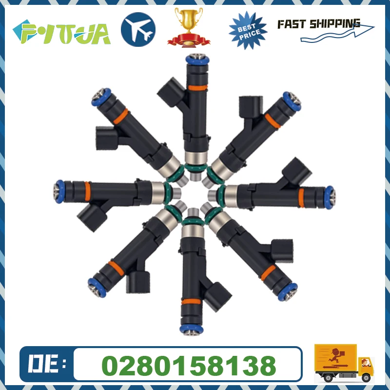 8pcs fuel Injector 0280158138 For Ford F-150 F-250 F-350 Super Duty Lincoln Mark 5.4L 2007-2010 car accessories
8pcs fuel Injector 0280158138 For Ford F-150 F-250 F-350 Super Duty Lincoln Mark 5.4L 2007-2010 car accessories