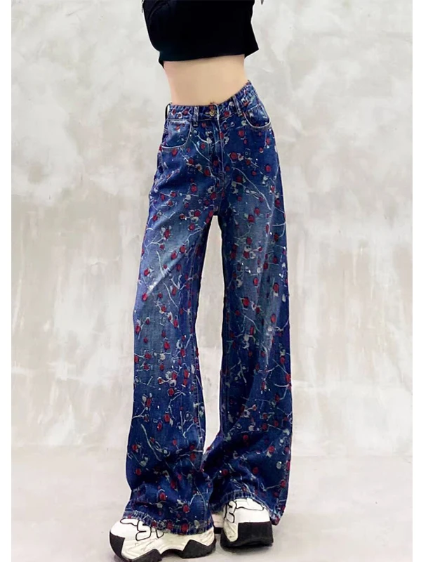 Casual Waed Wide Leg Jeans Women's High Waist Loose Slimming Straight Cut Tassel Design Commute Autumn Deep Color
Casual Waed Wide Leg Jeans Women's High Waist Loose Slimming Straight Cut Tassel Design Commute Autumn Deep Color