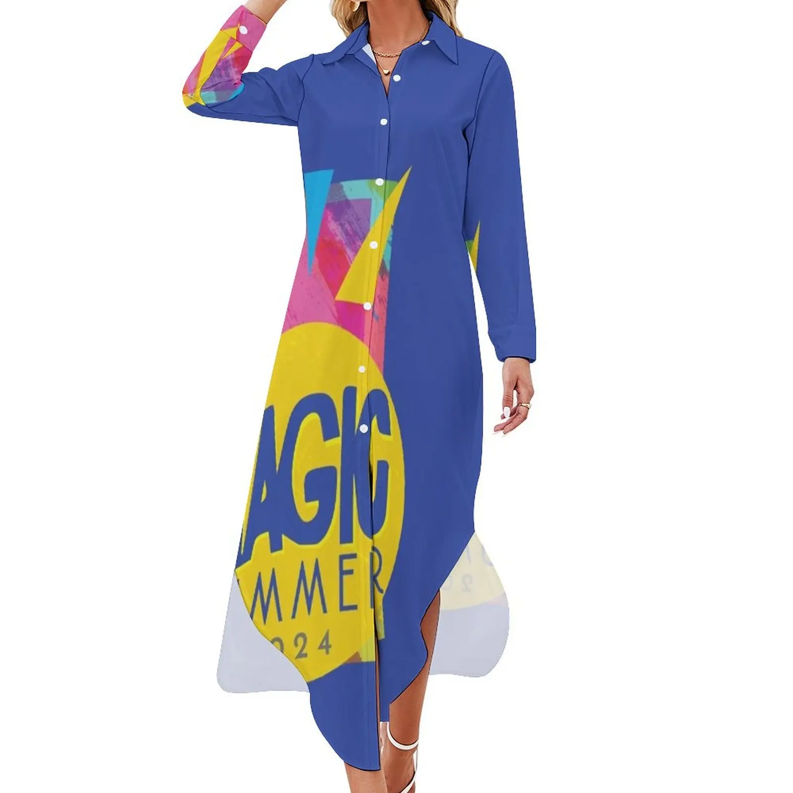 Magic Summer 2024 Retro Long Sleeved Shirt Dress summer clothes birthday dress long sleeve dress
Magic Summer 2024 Retro Long Sleeved Shirt Dress summer clothes birthday dress long sleeve dress