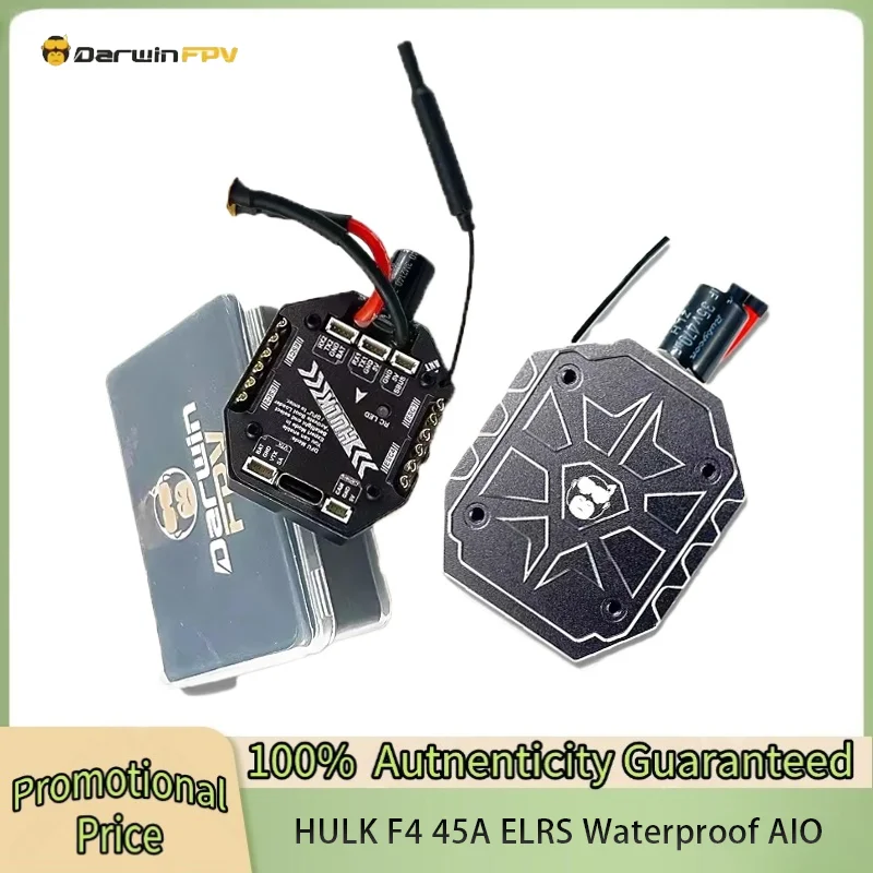 DarwinFPV HULK F411 45A AIO Waterproof AIO 3~6S SPI Receiver FPV FC ESC for RC FPV Freestyle Drone
DarwinFPV HULK F411 45A AIO Waterproof AIO 3~6S SPI Receiver FPV FC ESC for RC FPV Freestyle Drone