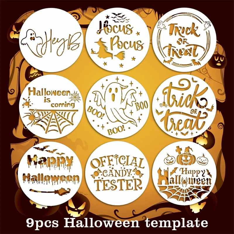 Bview Art Набор трафаретов на Хэллоуин из 9 предметов для рисования своими руками — многоразовые и легко чистящиеся наборы для рукоделия из ПЭТ для детей и взрослых
Bview Art Набор трафаретов на Хэллоуин из 9 предметов для рисования своими руками — многоразовые и легко чистящиеся наборы для рукоделия из ПЭТ для детей и взрослых