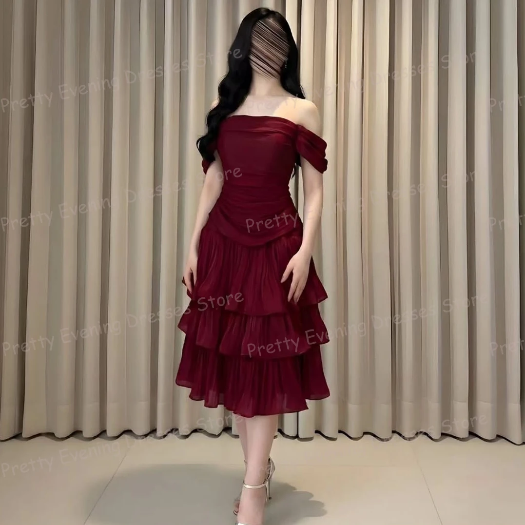 Simple Evening Dresses Woman's A Line Tiered Tea-Length Prom Gowns Fashion Customized Elegant Party Vestidos Gala فساتين
Simple Evening Dresses Woman's A Line Tiered Tea-Length Prom Gowns Fashion Customized Elegant Party Vestidos Gala فساتين