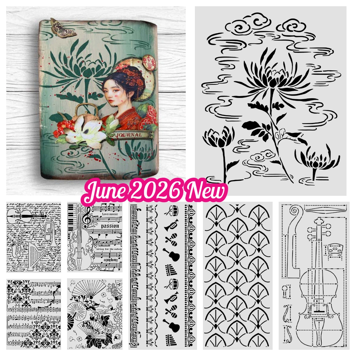 New Flowers Pattern Layering Stencils Lotus Flower Crafts Template Embossed DIY Drawing Scrapbooking Drawing Stencil Molds
New Flowers Pattern Layering Stencils Lotus Flower Crafts Template Embossed DIY Drawing Scrapbooking Drawing Stencil Molds