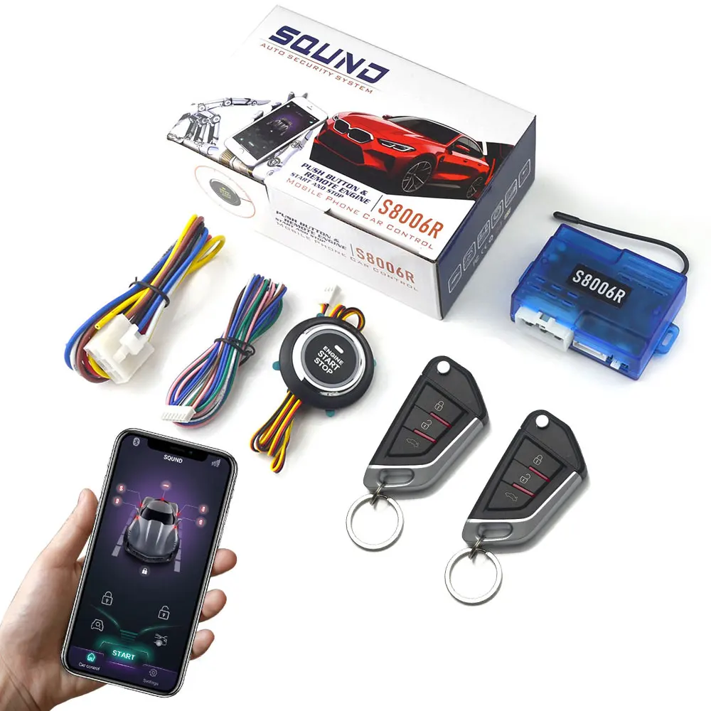 12V Universal Car Alarm System with Keyless Entry Mobile App Controlled Keyless Entry Start Stop Button Two Remote Controls
12V Universal Car Alarm System with Keyless Entry Mobile App Controlled Keyless Entry Start Stop Button Two Remote Controls