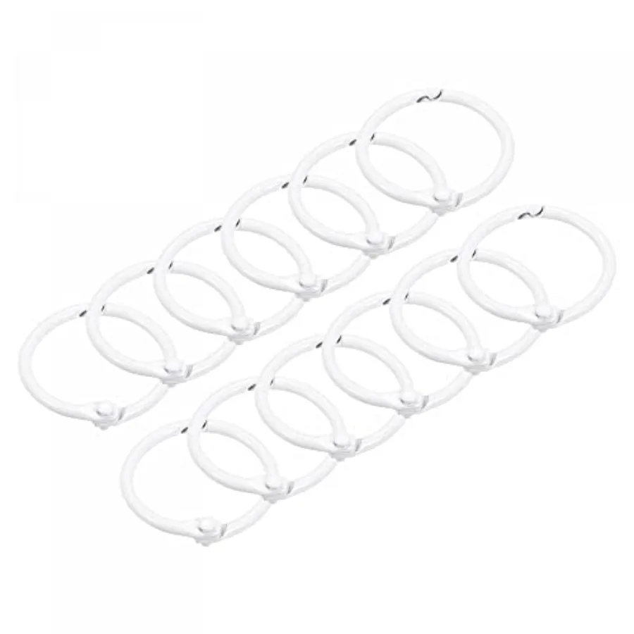 Loose-Leaf Binder Rings, 30mm/ 1.2 inch Metal Book Ring Key Holder for Home, Office Supplies,,12Pack
Loose-Leaf Binder Rings, 30mm/ 1.2 inch Metal Book Ring Key Holder for Home, Office Supplies,,12Pack