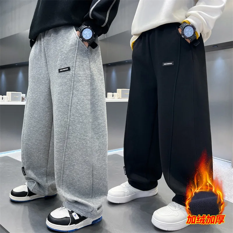 Детские зимние утепленные брюки для мальчиков, повседневные спортивные теплые брюки на флисовой подкладке, детские термоспортивные штаны для подростков, От 4 до 14 лет
Детские зимние утепленные брюки для мальчиков, повседневные спортивные теплые брюки на флисовой подкладке, детские термоспортивные штаны для подростков, От 4 до 14 лет