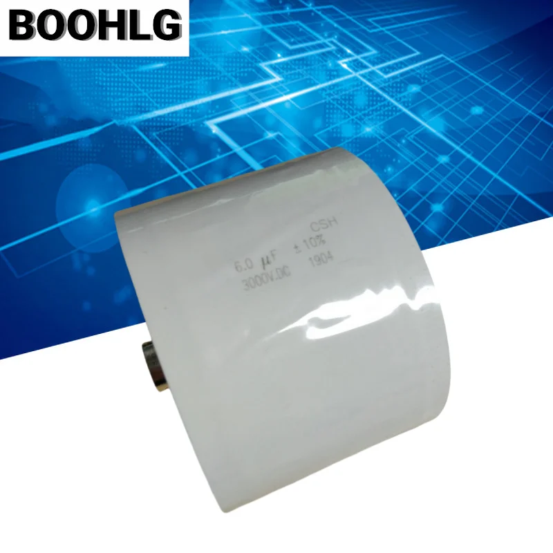 1PCS high voltage, inductive, poleless polypropylene film capacitor 6.0UF 3000V 3KV 85X60MM
1PCS high voltage, inductive, poleless polypropylene film capacitor 6.0UF 3000V 3KV 85X60MM