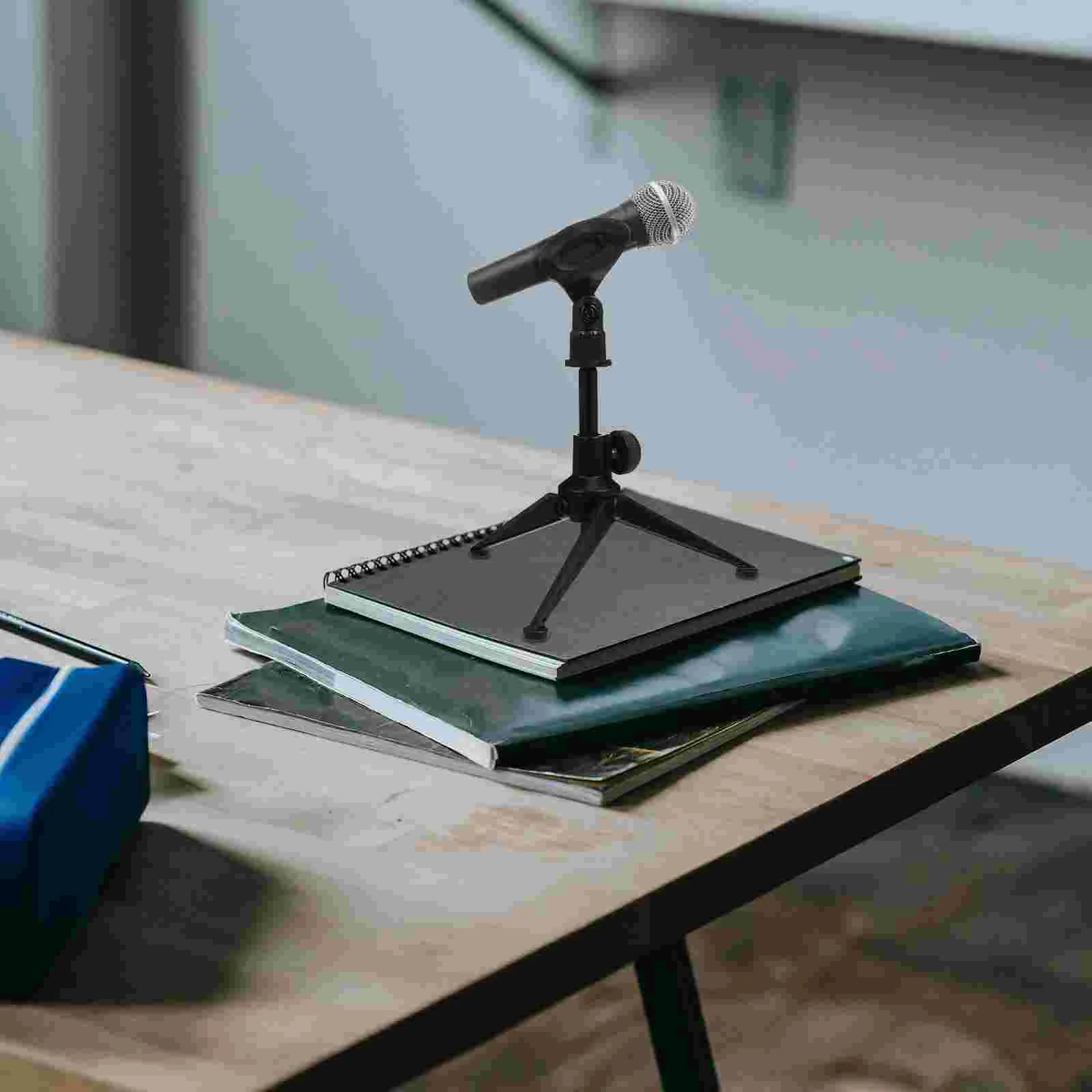 Studio Mic Stand Microphone Tripod Micphone Supporter Mini Black Zinc Alloy Holder
Studio Mic Stand Microphone Tripod Micphone Supporter Mini Black Zinc Alloy Holder
