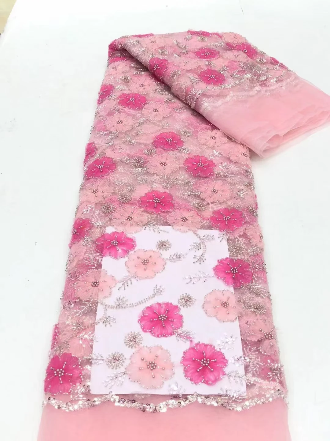 2024 Latest Luxury Pink Beaded Sequins French Lace Fabric New Design Handmade Beads African Lace Fabric For Party Dress KCD24109
2024 Latest Luxury Pink Beaded Sequins French Lace Fabric New Design Handmade Beads African Lace Fabric For Party Dress KCD24109
