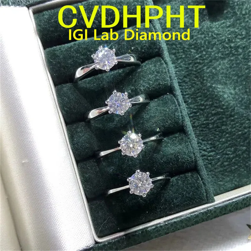 3 4 5 Carat Lab Grown Diamond Ring Real 14K White Gold Round D Color VS1 Wedding Band Engagement RING Trendy Jewelry
3 4 5 Carat Lab Grown Diamond Ring Real 14K White Gold Round D Color VS1 Wedding Band Engagement RING Trendy Jewelry