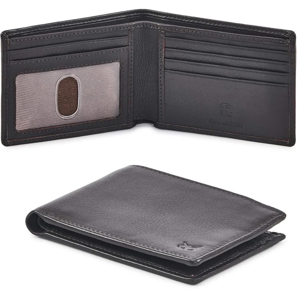 Mens Bifold Wallet Blocking Slim Minimalist Front Pocket - Thin & Stylish with ID Window in Gift Box
Mens Bifold Wallet Blocking Slim Minimalist Front Pocket - Thin & Stylish with ID Window in Gift Box