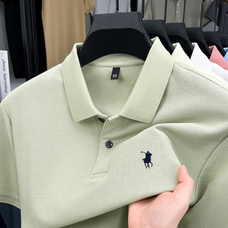 100% pure cotton high-end brand men's short sleeve polo shirt summer luxury fashion pony embroidery golf Paul top casual T-shirt
100% pure cotton high-end brand men's short sleeve polo shirt summer luxury fashion pony embroidery golf Paul top casual T-shirt