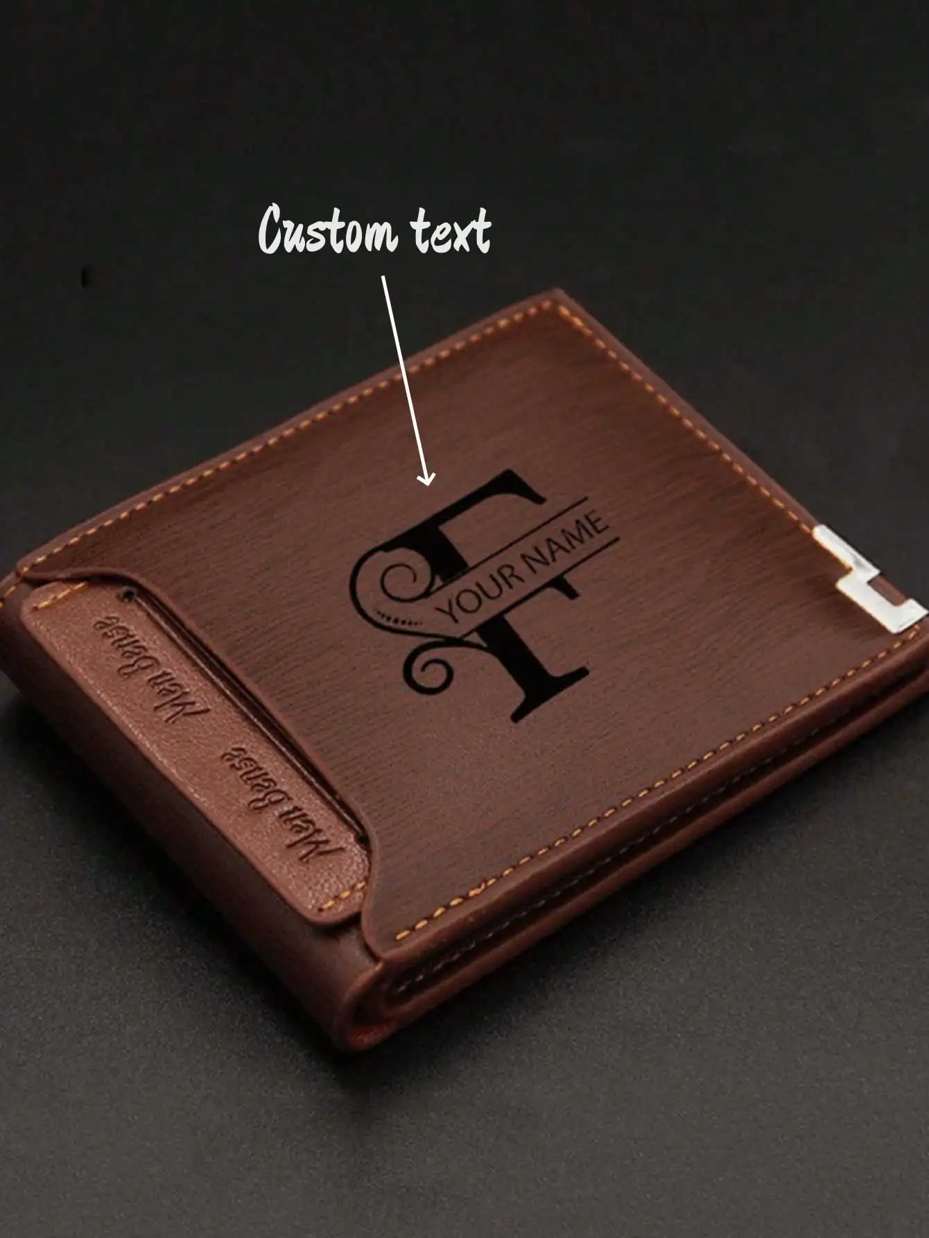 1pc Custom Men's Leather Wallet - Engraved Initials Laser Engraving Ideal Gift For Dad Son's Birthday Anniversary Christmas Fath
1pc Custom Men's Leather Wallet - Engraved Initials Laser Engraving Ideal Gift For Dad Son's Birthday Anniversary Christmas Fath