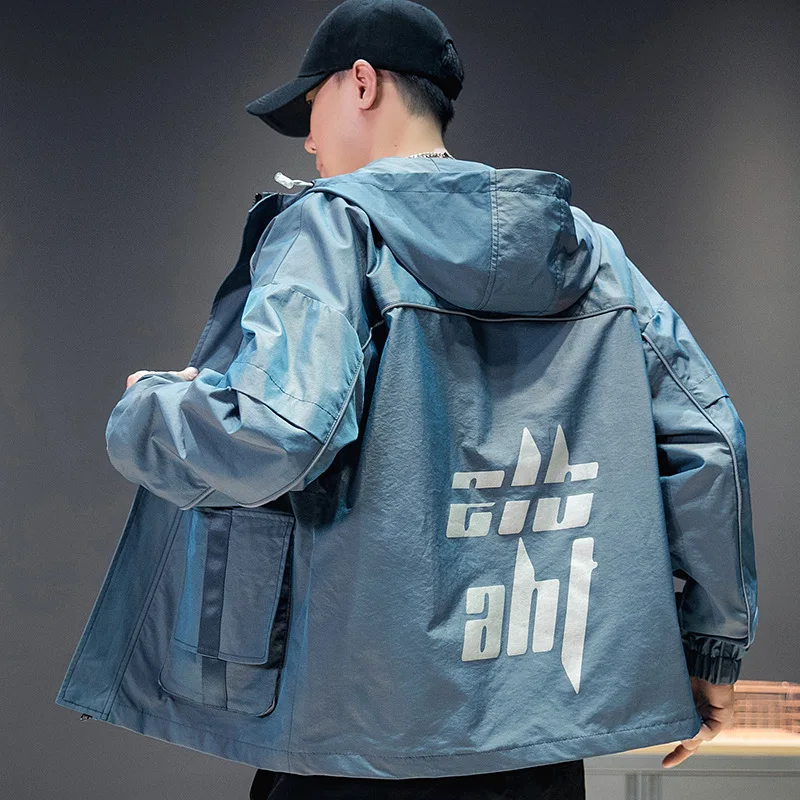 Windproof Men's Casual Coat Outdoor Mountaineering Hooded Discoloration Jacket Large Jacket Men's Windbreaker Jackets Dropship
Windproof Men's Casual Coat Outdoor Mountaineering Hooded Discoloration Jacket Large Jacket Men's Windbreaker Jackets Dropship