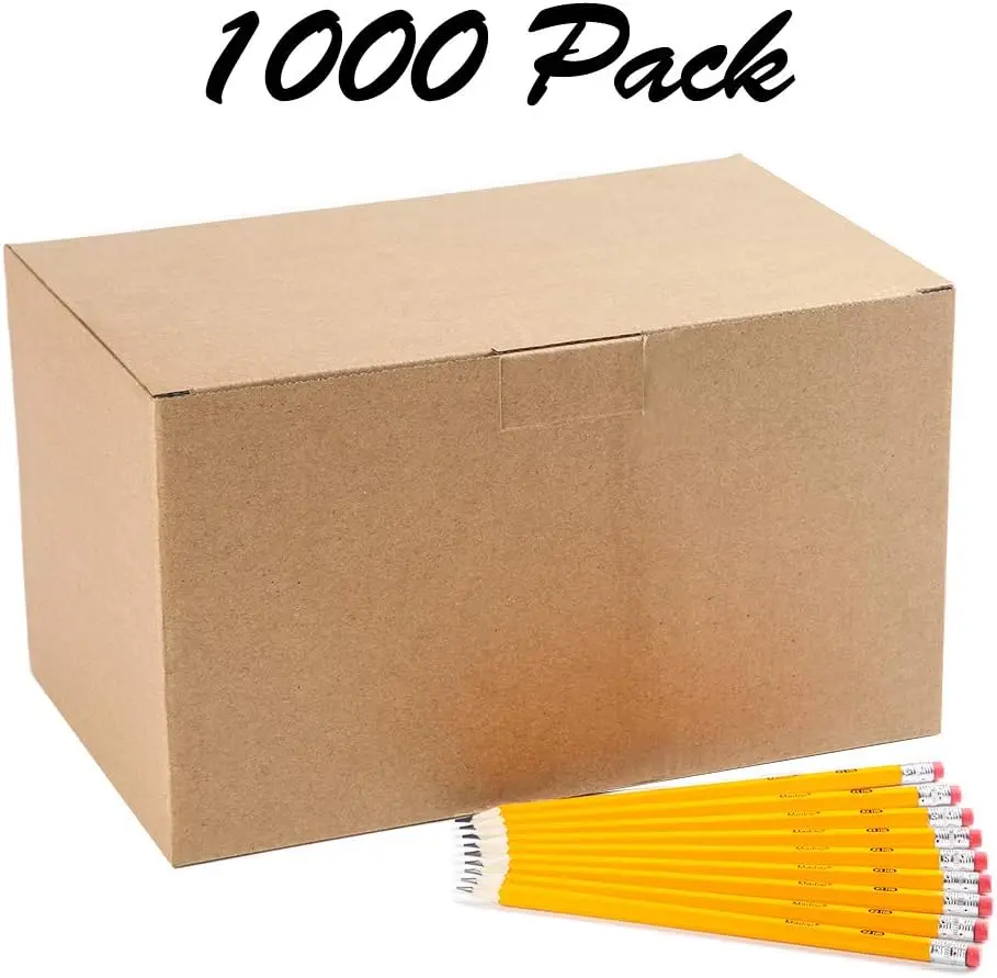Madisi Wood-Cased #2 HB Pencils, Yellow, Pre-sharpened, Bulk Pack, 1000 pencils
Madisi Wood-Cased #2 HB Pencils, Yellow, Pre-sharpened, Bulk Pack, 1000 pencils