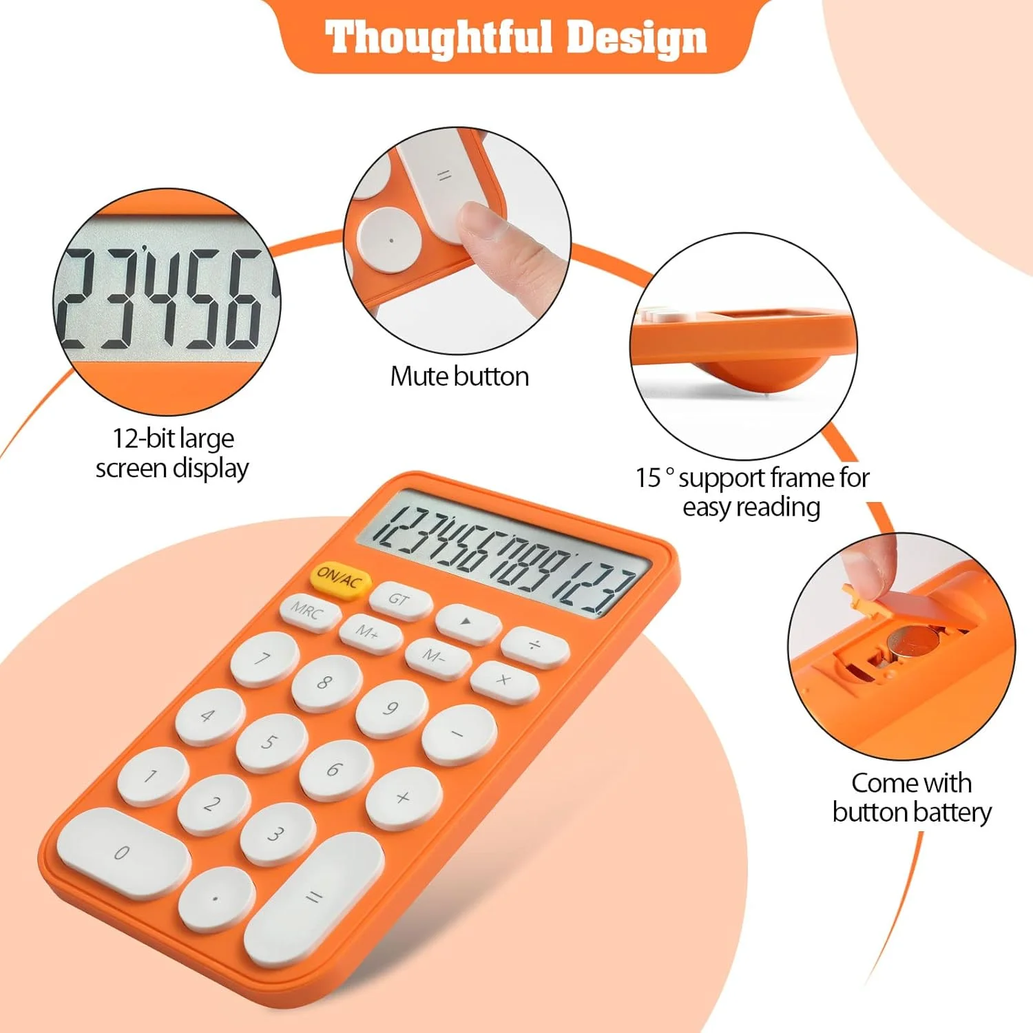 Standard Calculator 12 Digit with Large LCD Display and Big Buttons,Cute Calculator,Desktop Calculator for Office, , School (Gre
Standard Calculator 12 Digit with Large LCD Display and Big Buttons,Cute Calculator,Desktop Calculator for Office, , School (Gre