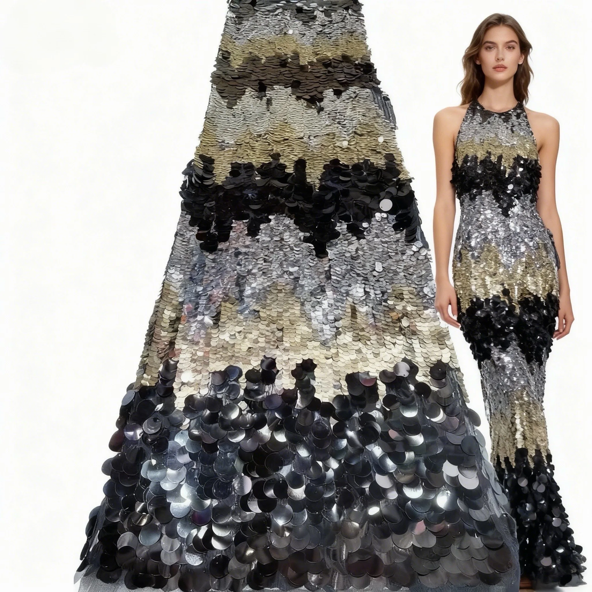 Африканское сетчатое кружево с крупными пайетками 2026: высококачественная французская тюлевая ткань с пайетками для женских платьев, материал для шитья
Африканское сетчатое кружево с крупными пайетками 2026: высококачественная французская тюлевая ткань с пайетками для женских платьев, материал для шитья