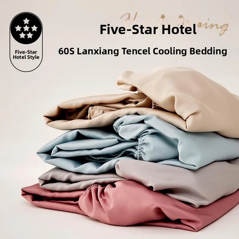 Five Star Hotel Exclusive Ice Silk Bed Skirt 60 Thread Count Lanxim Tianli Summer New Model Mattress Protector Bed Cover
Five Star Hotel Exclusive Ice Silk Bed Skirt 60 Thread Count Lanxim Tianli Summer New Model Mattress Protector Bed Cover