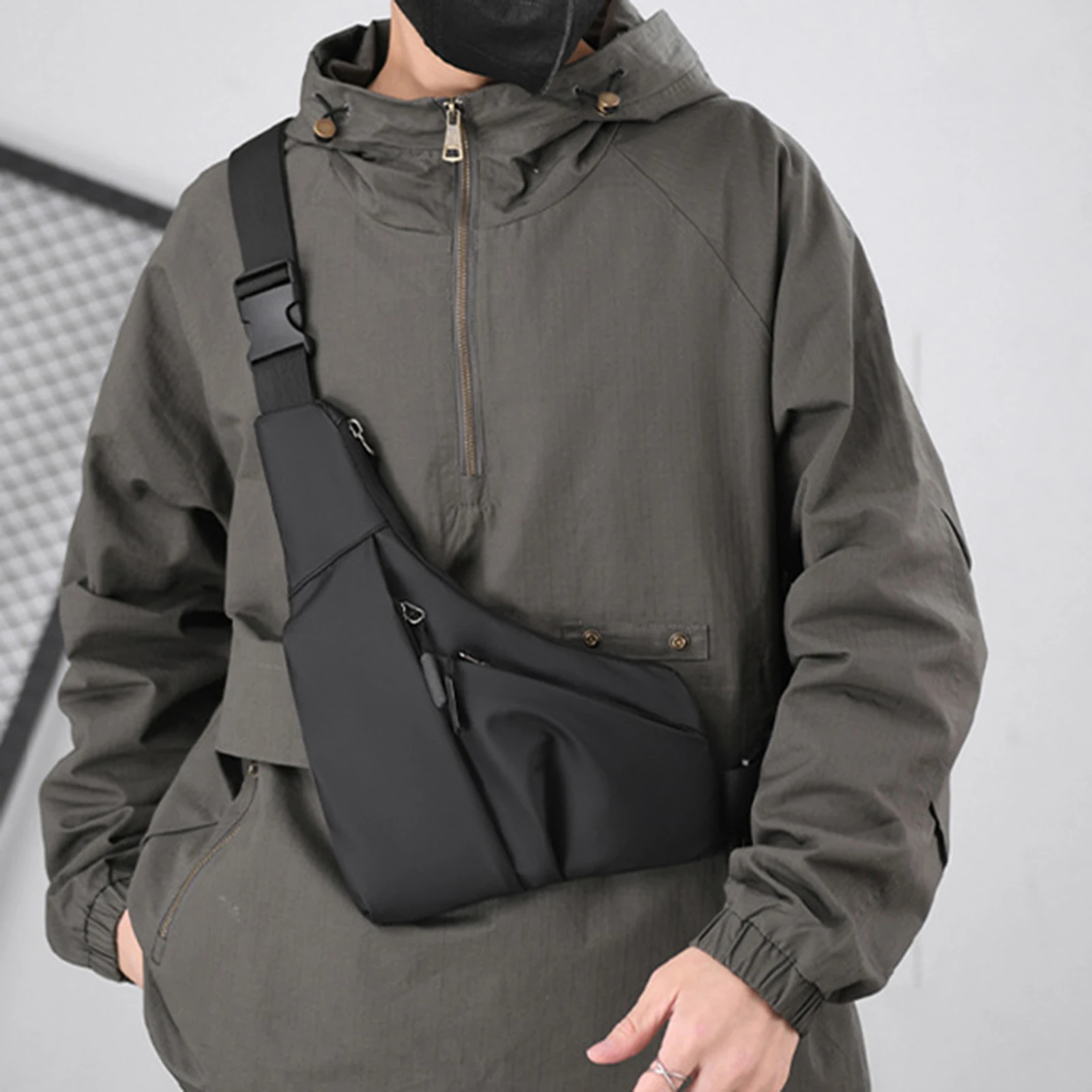 Sling Chest Crossbody Bag Water Resistant Travel Crossbody Bag for Wallet Makeup Kit Mask Keys
Sling Chest Crossbody Bag Water Resistant Travel Crossbody Bag for Wallet Makeup Kit Mask Keys