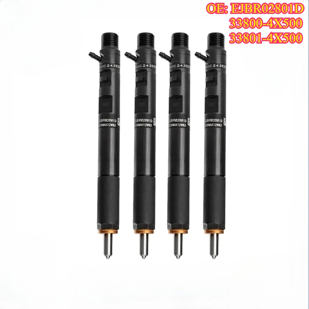 Original High Quality New for 4PCS EJBR02801D 33800-4X500 33801-4X500 Fuel Injector
Original High Quality New for 4PCS EJBR02801D 33800-4X500 33801-4X500 Fuel Injector