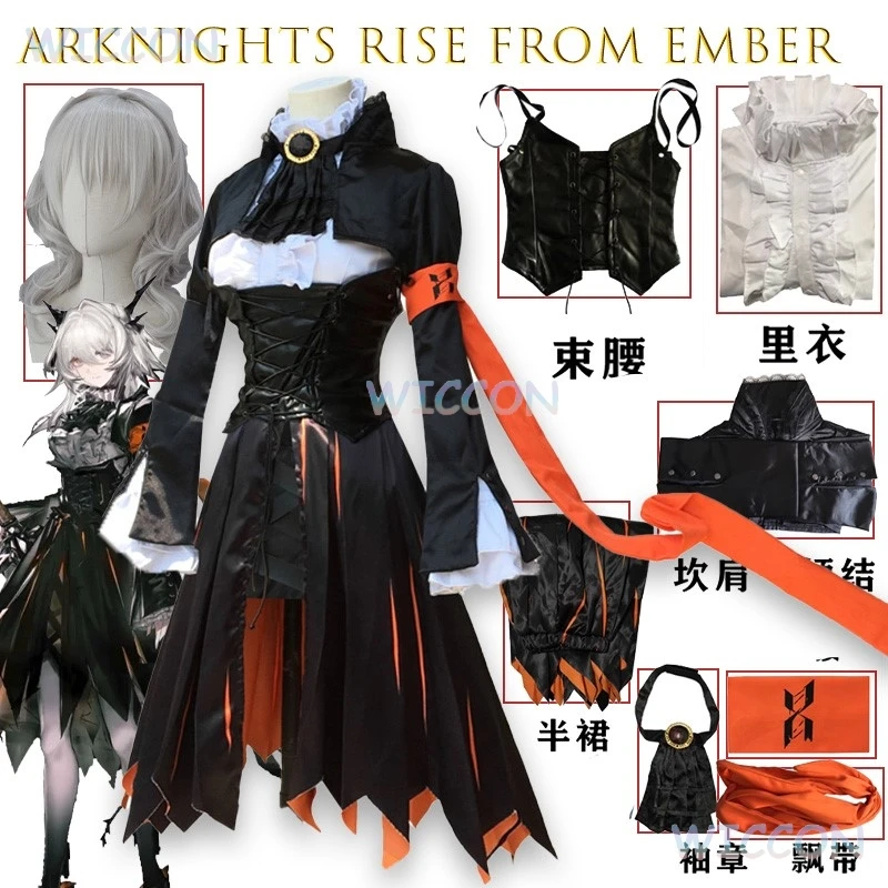 Arknights Rise From Ember Fighter Talulah Cosplay Costume Full Set Armor Wig And Tail Female Anime Game Character Battle Outfit 
Arknights Rise From Ember Fighter Talulah Cosplay Costume Full Set Armor Wig And Tail Female Anime Game Character Battle Outfit
