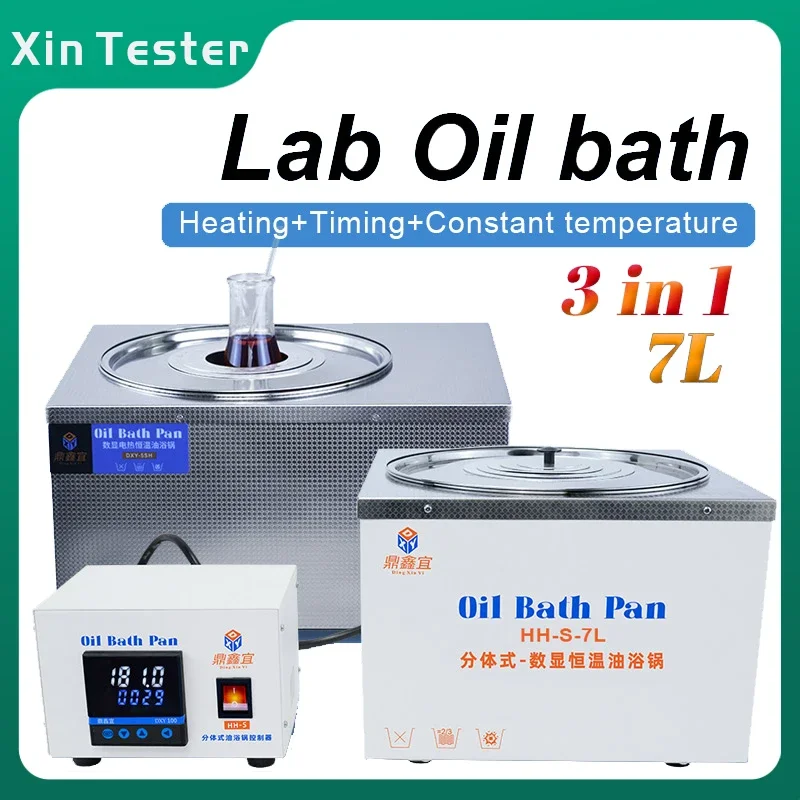 Лабораторный нагреватель Xin Tester 7L для масляной ванны, цифровой дисплей, емкость с постоянной температурой 220 В
Лабораторный нагреватель Xin Tester 7L для масляной ванны, цифровой дисплей, емкость с постоянной температурой 220 В