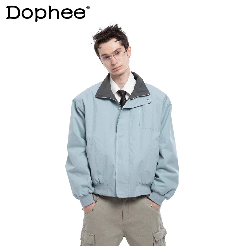 Men's 2026 Early Spring New Light Luxury Double-sided Wear Jackets Comfort Versatile Tops Male Trendy Handsome Long Sleeve Coats
Men's 2026 Early Spring New Light Luxury Double-sided Wear Jackets Comfort Versatile Tops Male Trendy Handsome Long Sleeve Coats